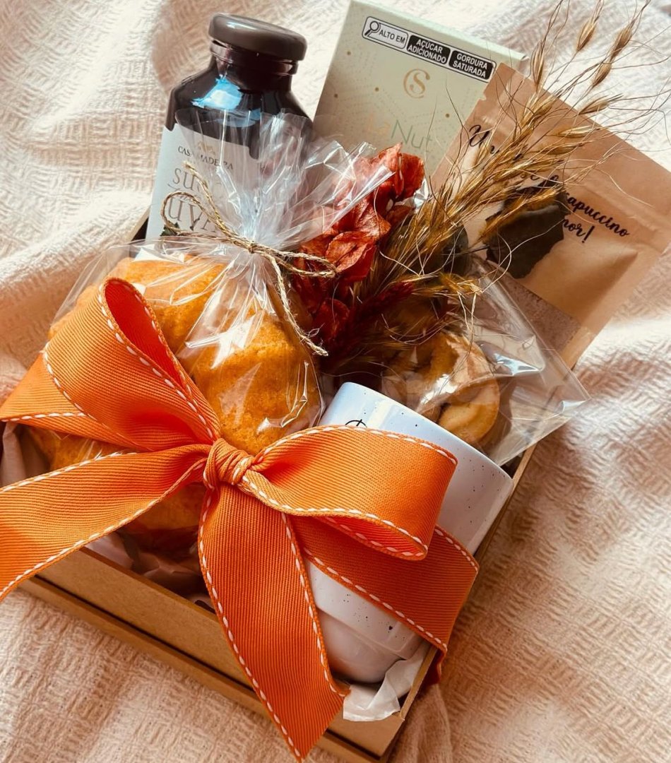 Kit café da manhã na caixa