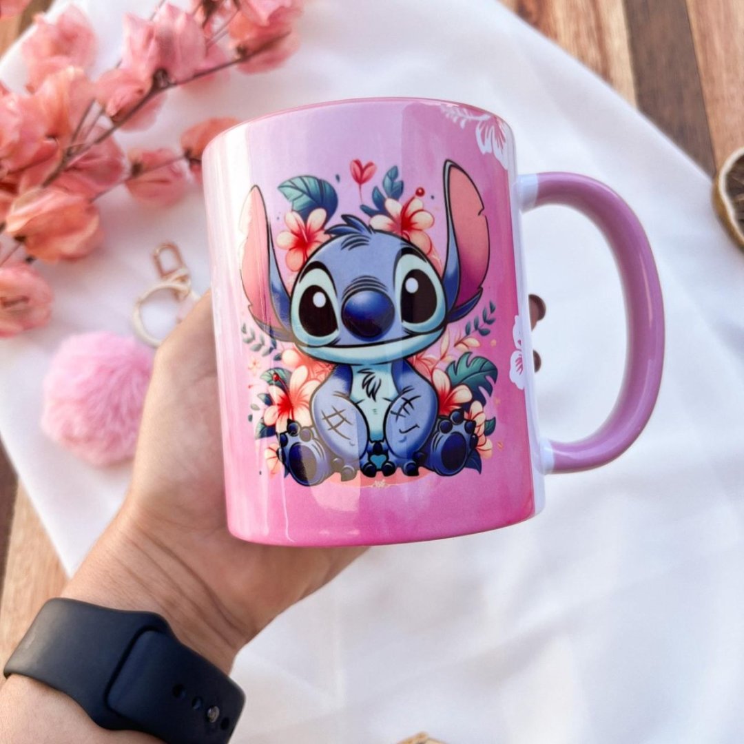 Caneca Personalizada Alça e interno colorido