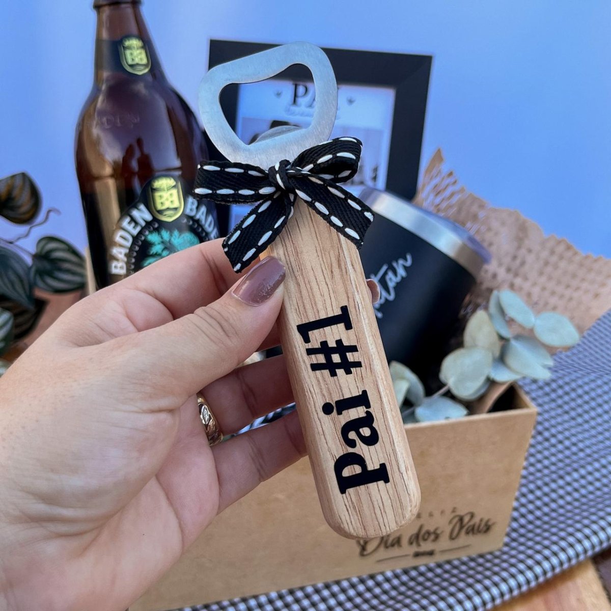 Kit Copo Térmico + Porta retrato + Abridor