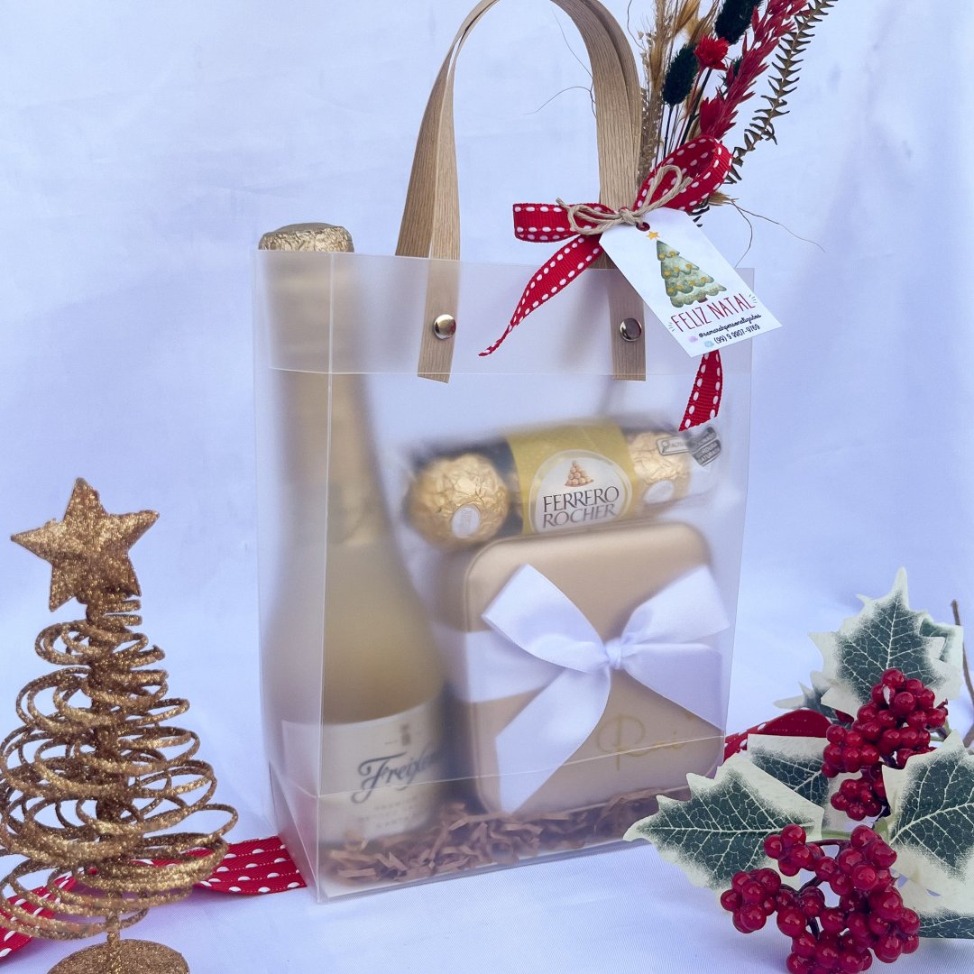 Kit Bag Transparente Natal