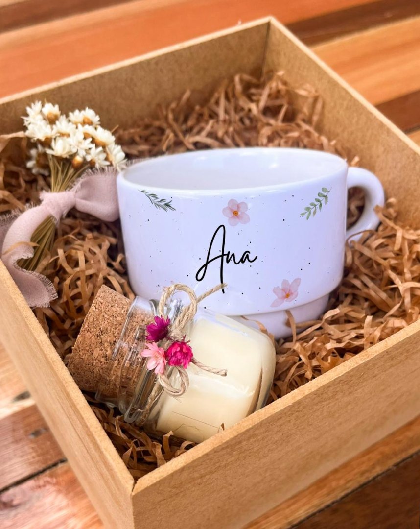 Kit Xícara + Vela Aromática