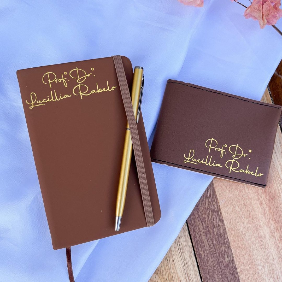 Kit Bloquinho + Porta Cartão + Caneta